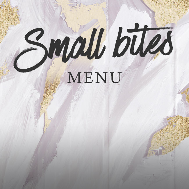 Small Bites menu at The Fishery Inn 